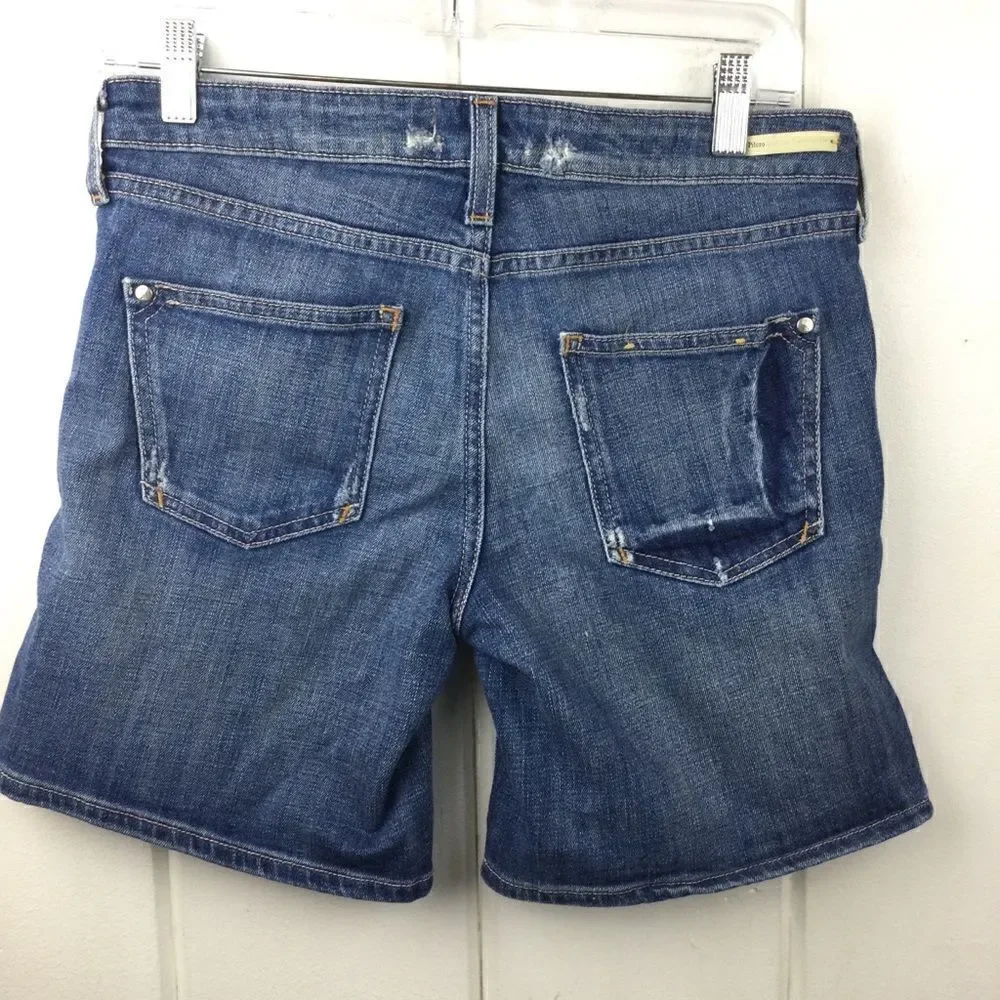 Pilcro and the Letterpress (Anthro) Jean Denim Shorts, Distressed, Size 26‎ - Picture 8 of 14